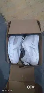 White sneaker shoes