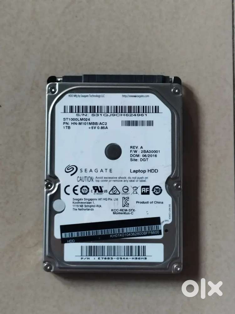1 tb Seagate laptop HDD