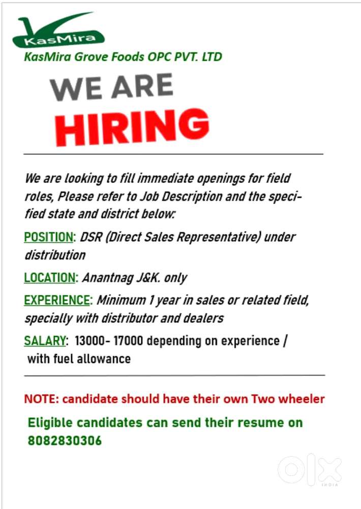 Sales Executive jobs at Anantnag