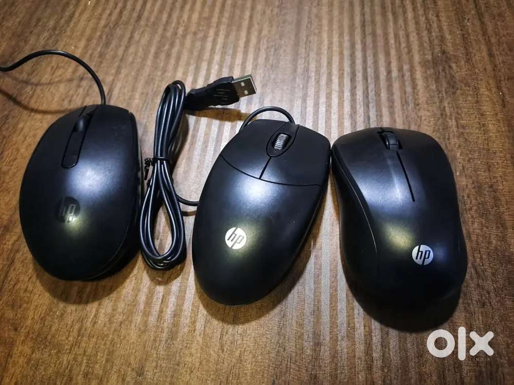 Combo: hp wired and wireless mouse