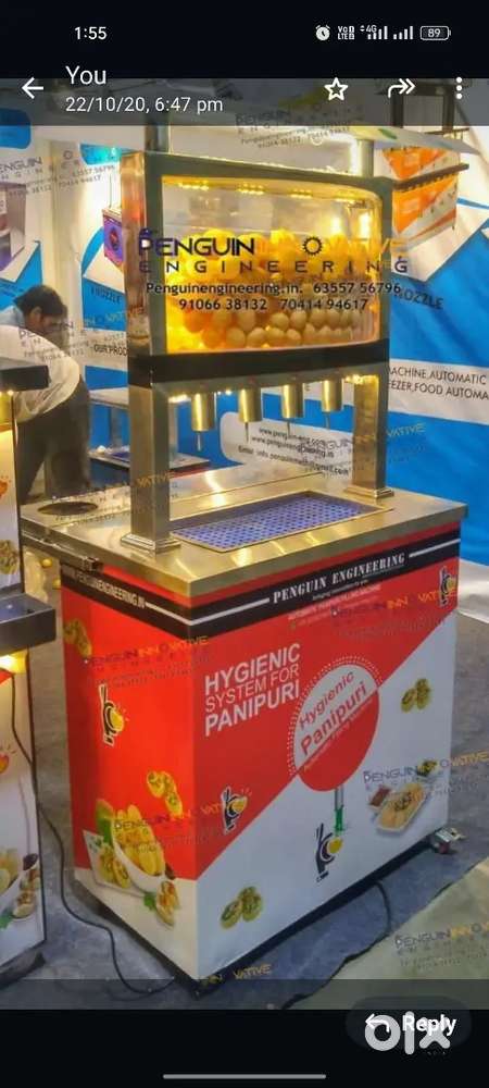 Automatic pani puri machine