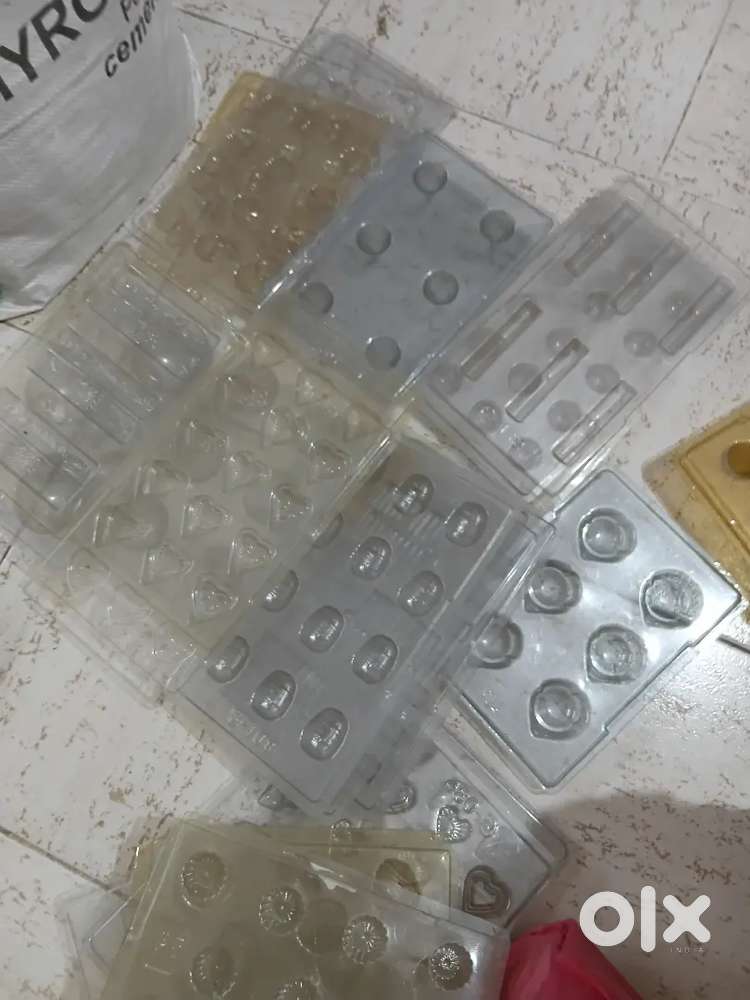 Chocolate molds (500rs for 70pieces)