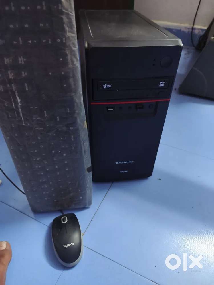 CPU with with logitec keyboard and mouse