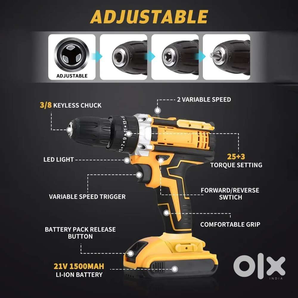 21V Cordless Drills Machine