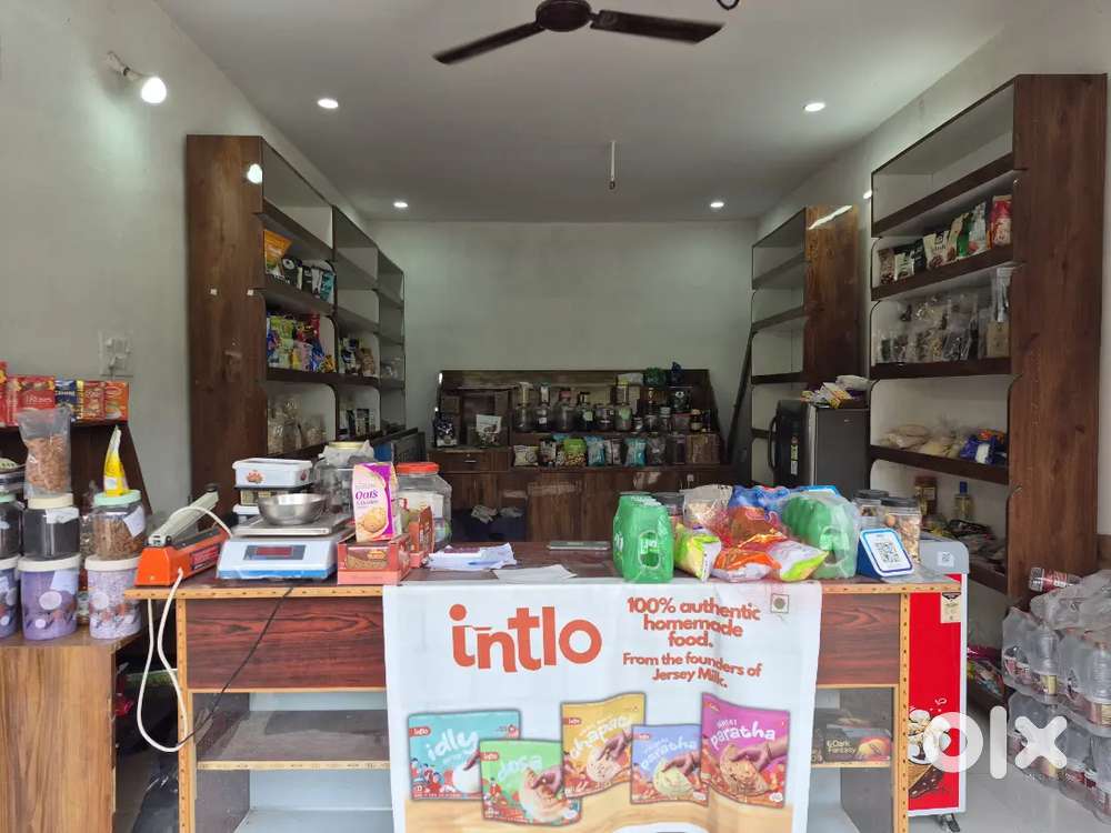 Dry fruits shop with strong furniture and stock
