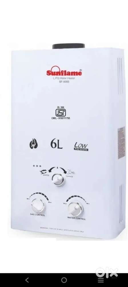 Gas Gyser Sunflame 6 Ltr
