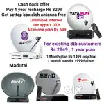 AIRTEL DTH ! TATÀ ! SUNDIRECT ! PLÀY ! DISHTV ! VIDEOCON D2H ! LED TV