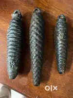 Antique vintage Cuckoo clock weights
