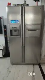 Lg side by side fridge, 500 litre, inbuilt RO Korean Model fix price.