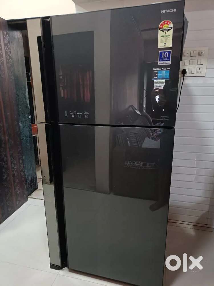 Hitachi dual door refrigerator.