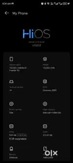 Tecno camon 20 premier 5g, 1year old brand new