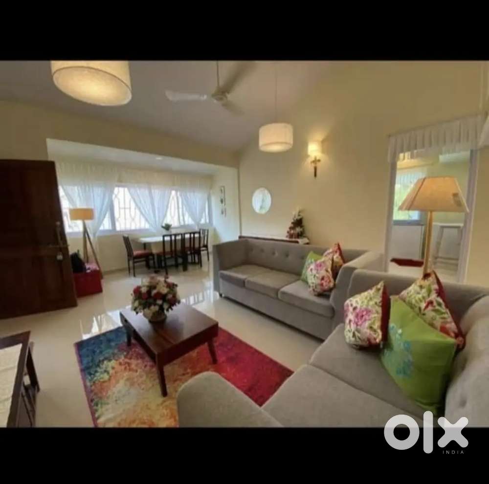 2 Bhk fully furnished decent interiors at Taleigao for 40 k