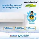 NEW KELVINATOR 1.5 TON 3 STAR INVERTER SPLIT AC