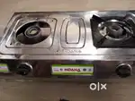 Brand New Indana 2 Burner Gas Stove Stainless Steel, Unused