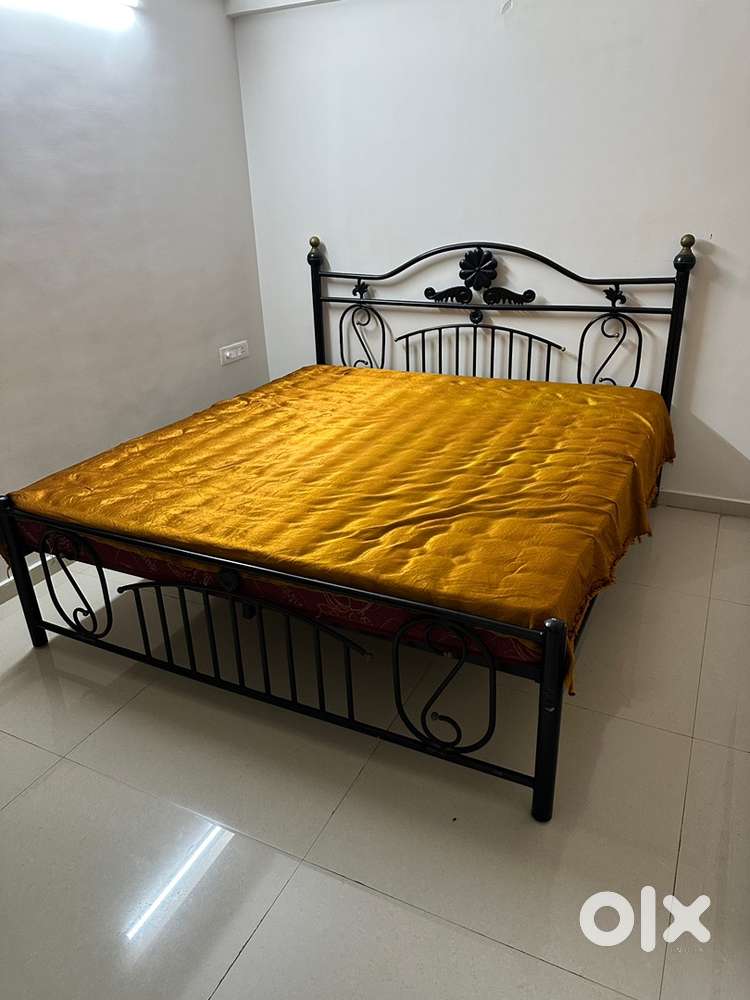 Solid Wrought Iron King size bed -12K