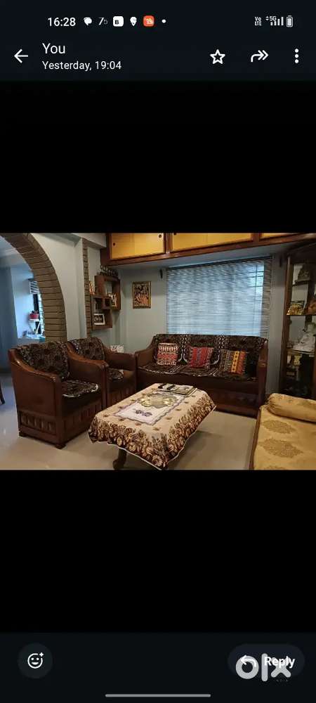 Sofa set with center table