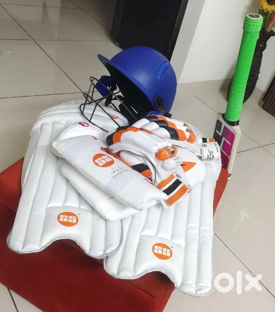 Pads, Gloves, Helmet, Bat for Sale