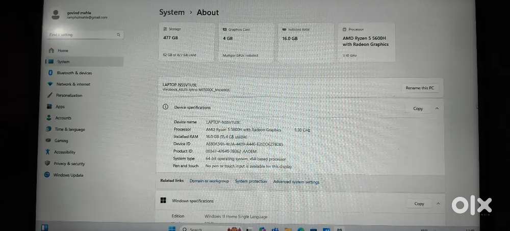 Asus vivobook 15 pro oled display