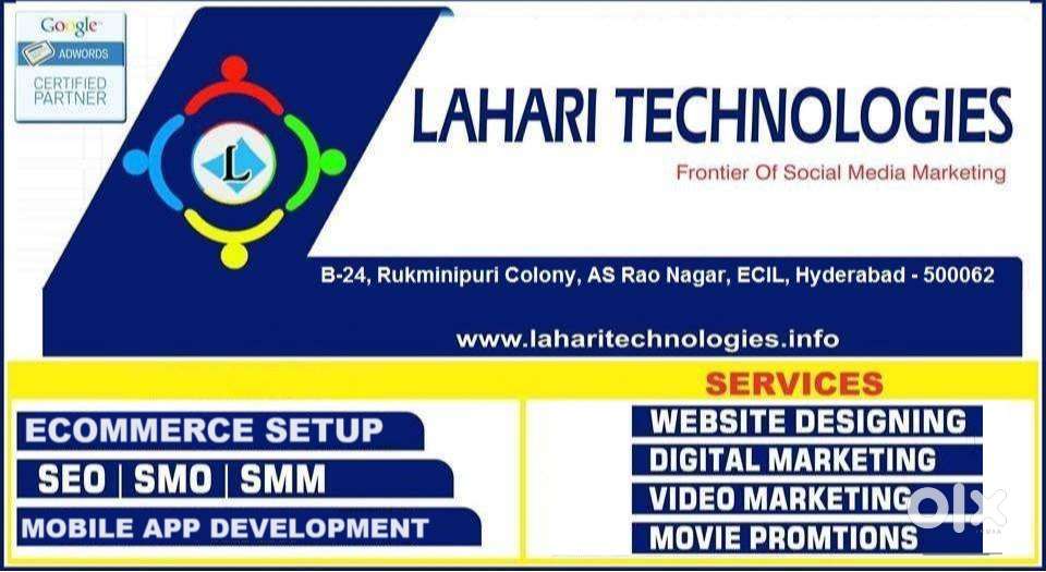 Website Design and Web Development services at Lahari Technologies