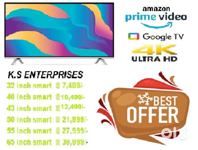 WINTER SPECIAL 50 INCH GOOGLE TV,4K UHD, VOICE COMMAND @ 21,999/- ONLY