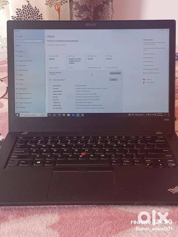 Lenovo t480 for sale