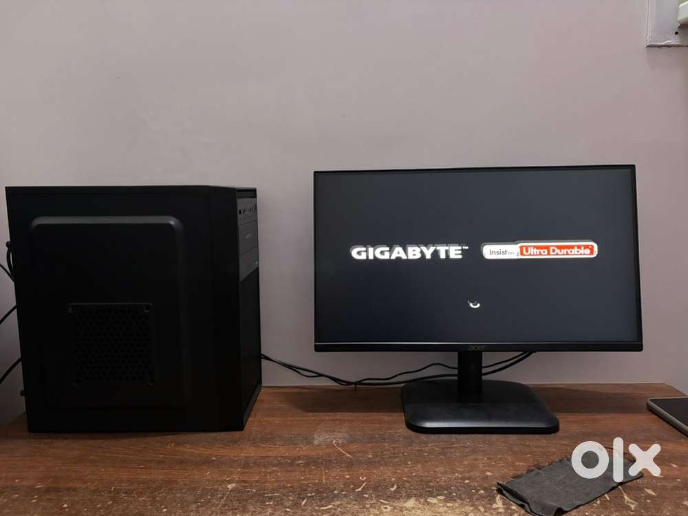 Monitor and cpu and keyboard mouse