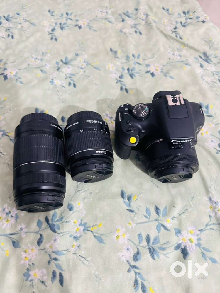 Canon 1500D Camera With 3 lens