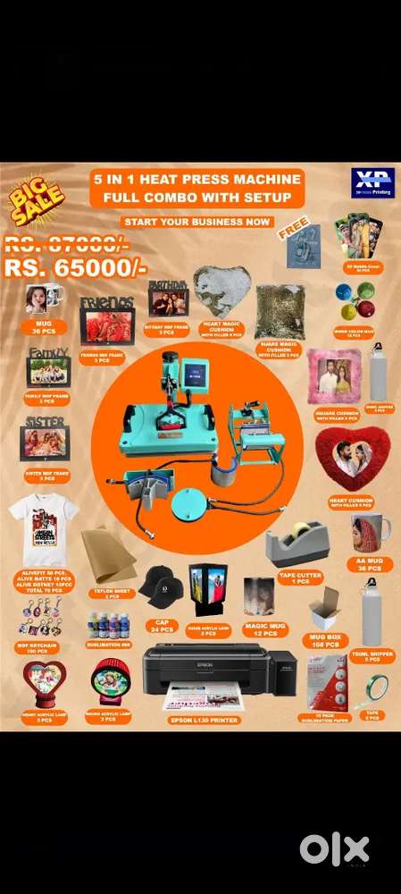 Sublimation printing full setup