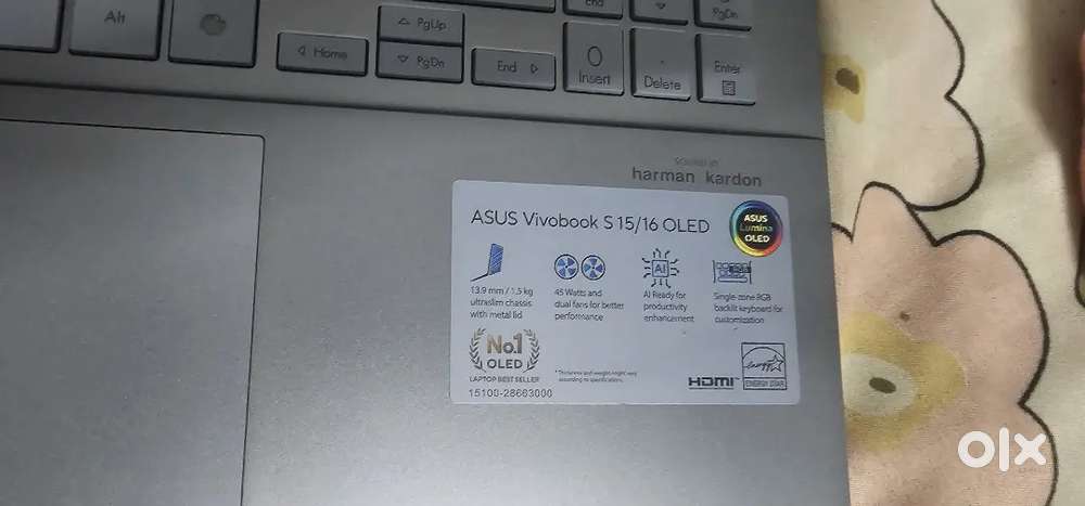 Asus vivo book oled s16 2024...16..Good OLED display only used 6 hour