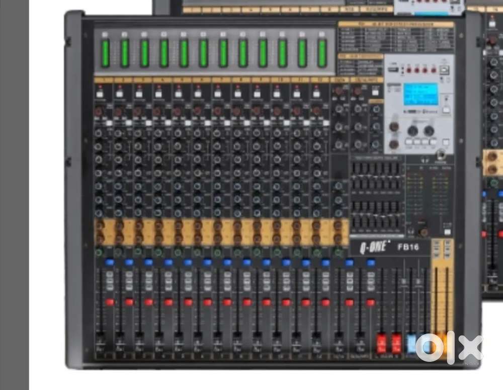Q one Fb 16 chenel mixer stranger 2k 500 watt 12 inch rcf