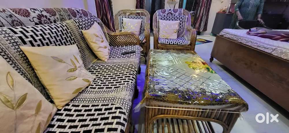 Sofa Set for Sale - Vintage Style Bamboo made (Purchased 2018)