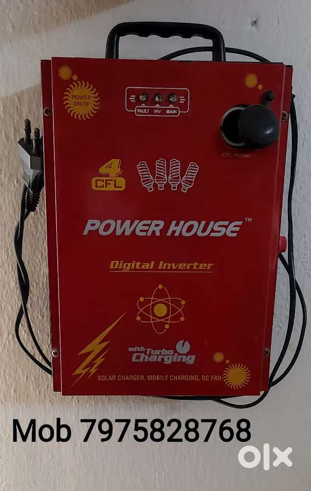Power House (4 CFL Digital invertor) with turbo charging in good cond.
