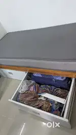 Single bed with storage + wakefit mattress 6 inches