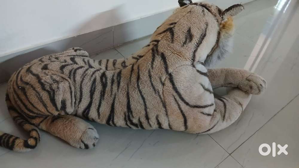 Big tiger fur soft toy for kids