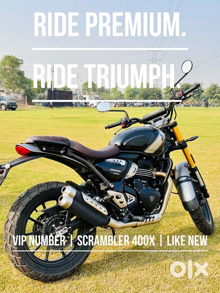 Triumph Scrambler 400X  Nov 2024  Only 7,500 km  Delhi VIP Number”