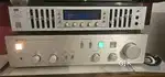 Yamaha A-450 Class A amplifier, Sansui RG7X 10 band rare equalizer