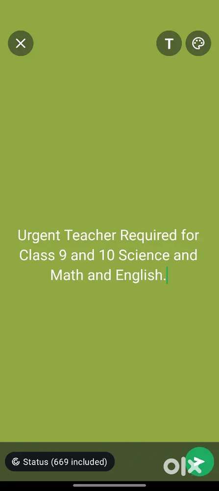 Urgent teacher recruitment
