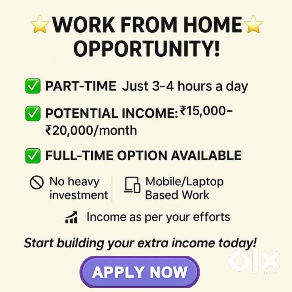 Work from home ( Part time and full time)