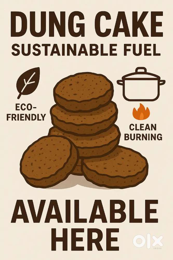 Premium Dung Cakes Safe,sustainable Fuel OF Cooking, Spiritual Purpose