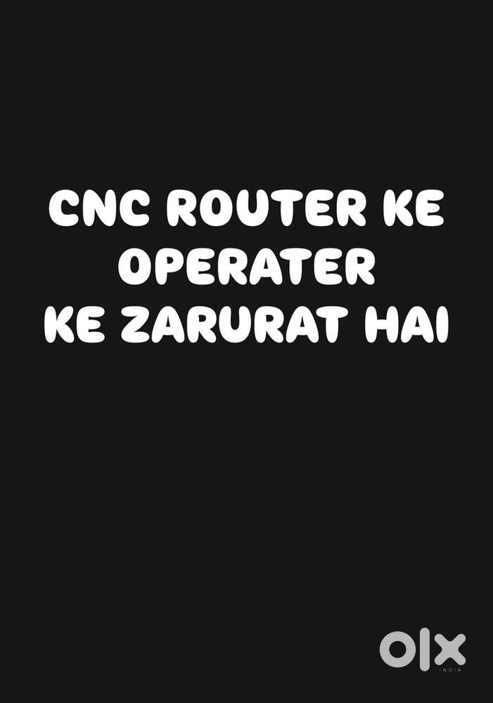 Cnc router operator