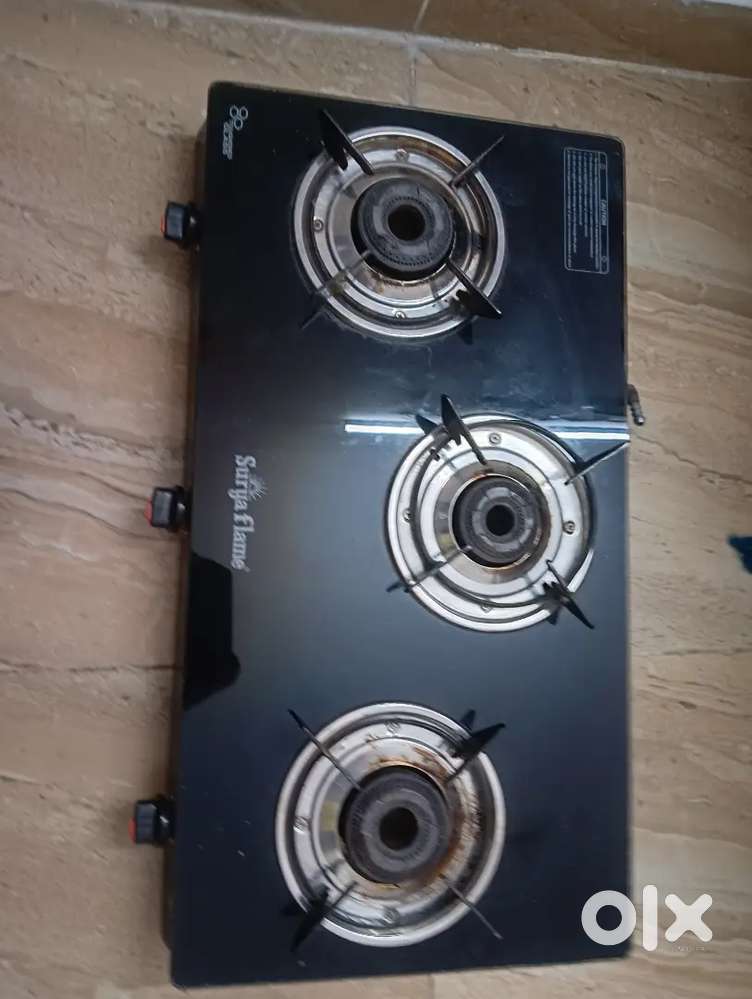 Glass Gas Stove 3 Burner