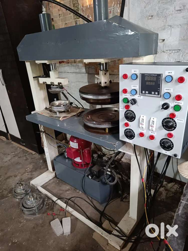 Hydrolic double die paper plate machine