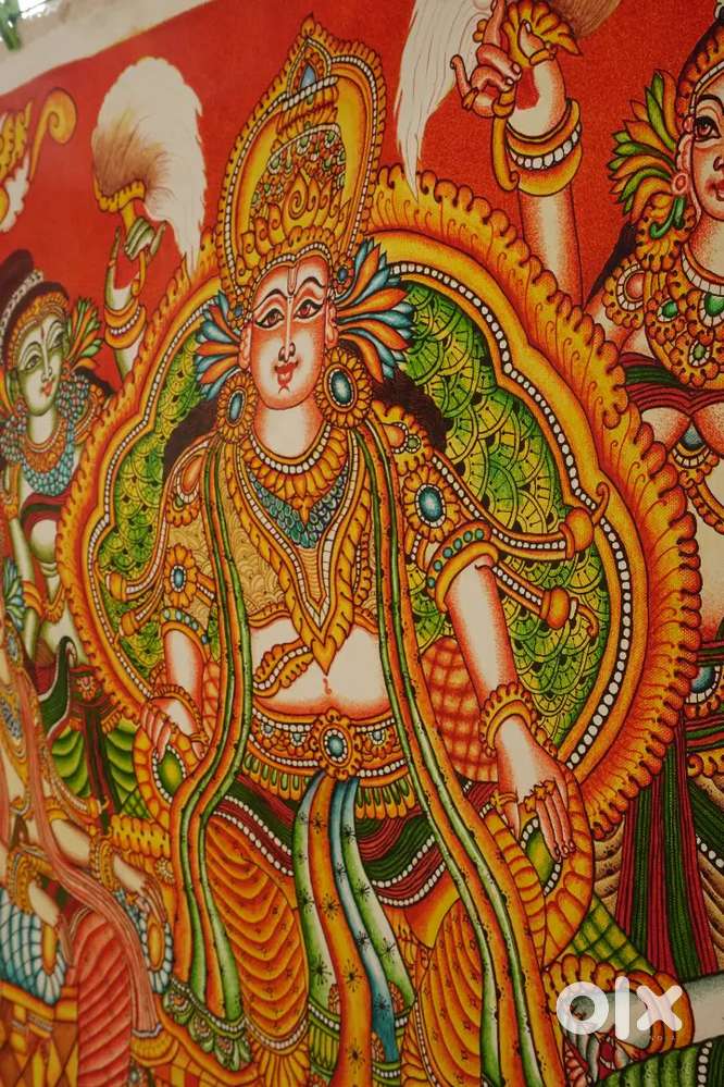 Pandus Pattabhisheka Mural Painting(Hand worked)