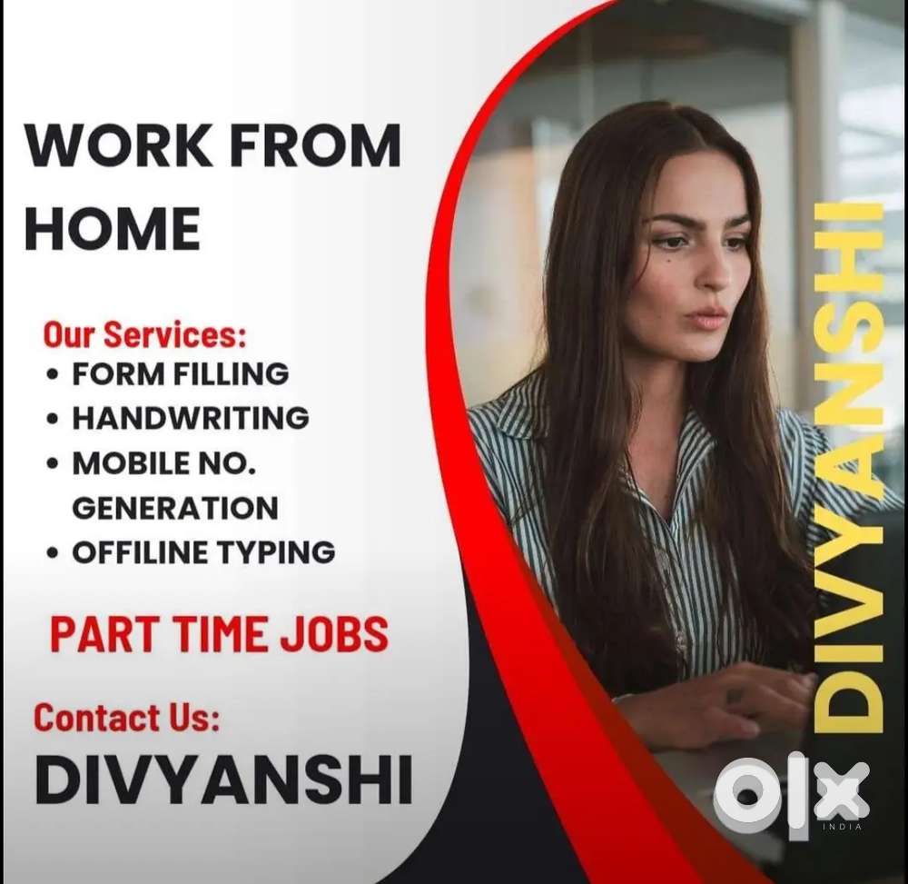 Handwriting home job work from home job housewives fresher students