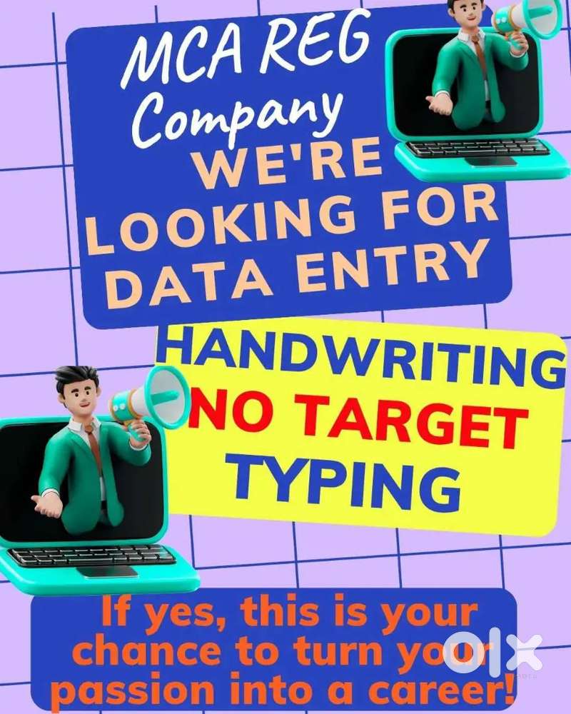 Data Entry Handwriting Typing Work