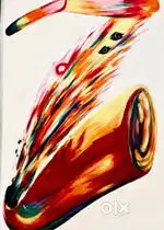 Painting of a musical instrument