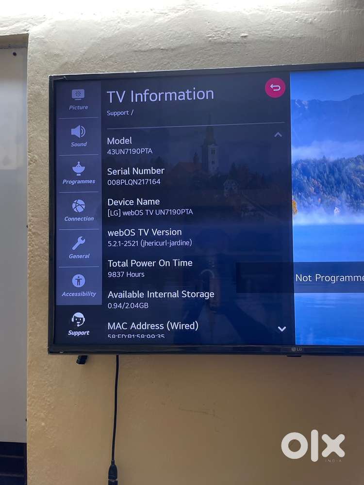 Lg 43 inch 4k tv