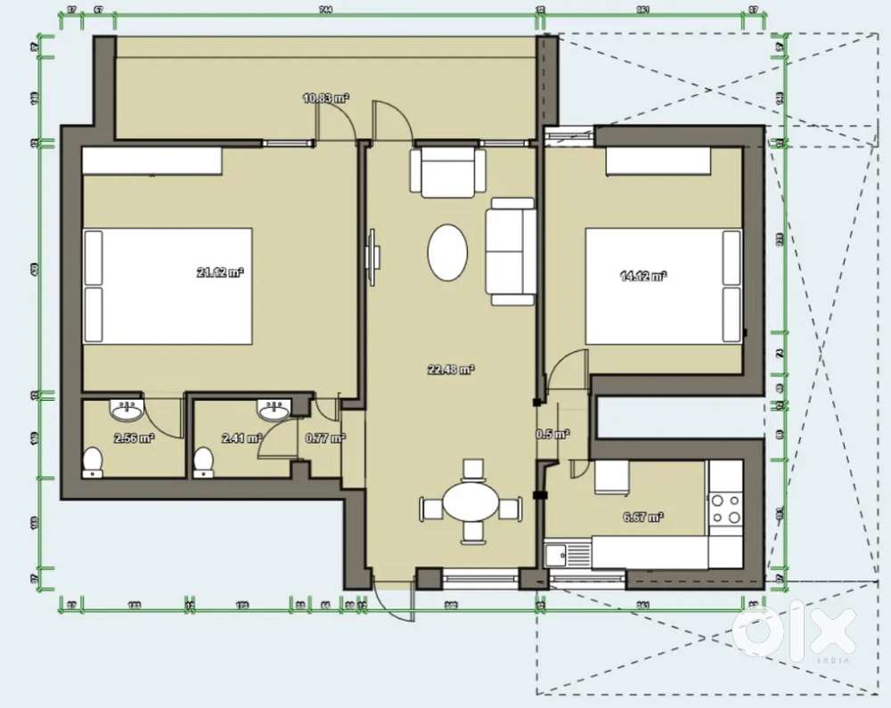 2 Bhk Flat For Rent At Shailashree Vihar