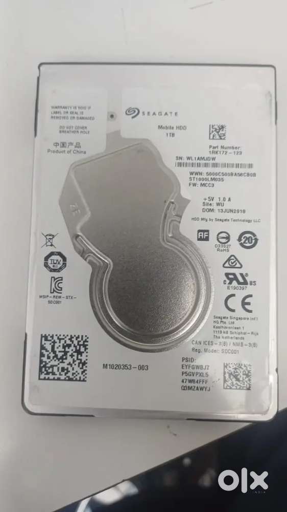 1TB slim LAPTOP hard drive