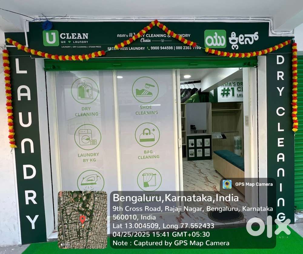 Laundry Staff and Steam Ironing Man